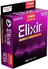 Guitar strings Elixir Nanoweb 12-53 3-Pack Guitar strings - 1