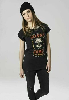Shirt Selena Gomez Shirt Kill Em Skull Zwart M - 3