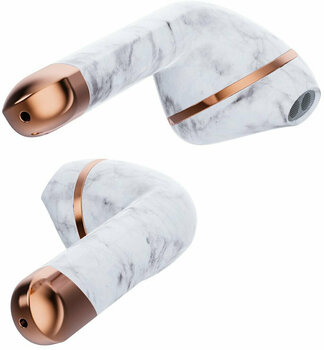 Intra-auriculares true wireless Happy Plugs Air 1 White Marble - 3