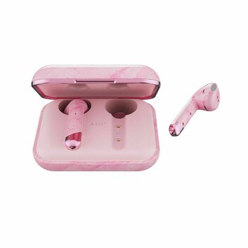 True trådlös in-ear Happy Plugs Air 1 Pink Marble - 6