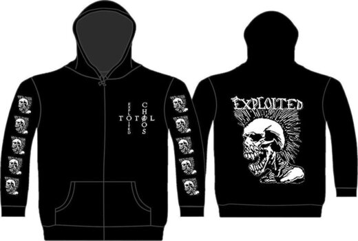 Hoodie The Exploited Mohican Skull Black M Hoodie - 2