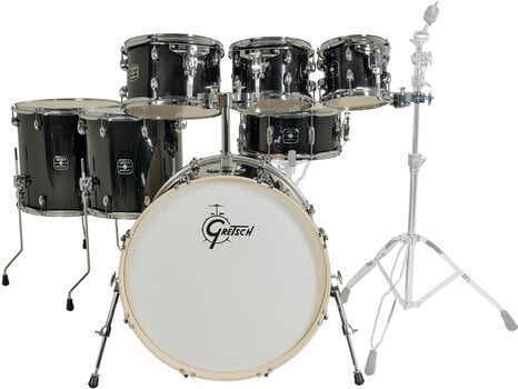Drumkit Gretsch Drums Energy 7 Piece Black Sparkle Drumkit - 2