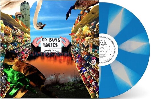 Vinylskiva Sidney Gish - Ed Buys Houses (Blue and White Cornetto) (LP) - 2