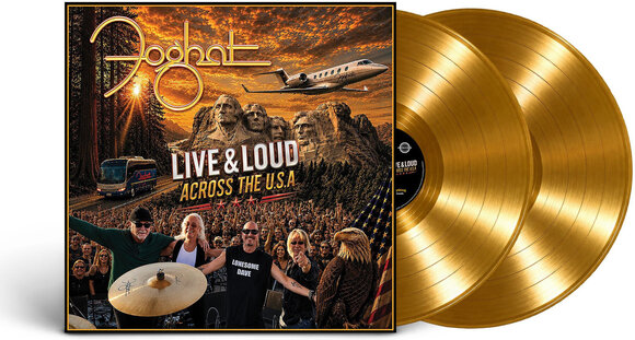 Disco de vinilo Foghat - Live & Loud Across The USA (Gatefold) (Limited Edition) (Gold Coloured) (2 LP) - 2