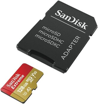 Speicherkarte SanDisk Extreme 190 MB/s + SD Micro SDXC 128 GB Speicherkarte - 4