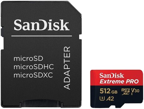 Minnekort SanDisk Extreme PRO 200 MB/s + SD Micro SDXC 512 GB Minnekort - 2