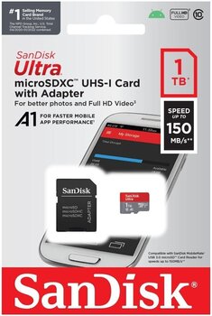 Minnekort SanDisk Ultra 150 MB/s + SD Mobile Micro SDXC 1 TB Minnekort - 3