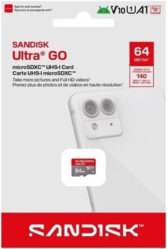 Memorijska kartica SanDisk Ultra GO 140 MB/s Micro SDXC 64 GB Memorijska kartica - 3