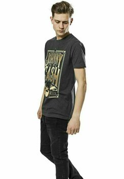 T-Shirt Johnny Cash T-Shirt Man In Black Charcoal XL - 2