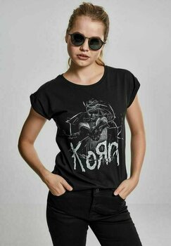 T-Shirt Korn Cracked Glass Tee Black XS - 2