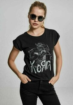 T-shirt Korn Cracked Glass Black XL T-shirt - 2