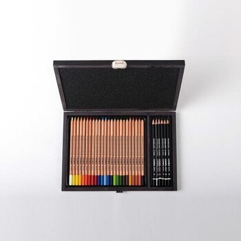 Colour Pencil Lyra Rembrandt Polycolor Wooden Box Set of Coloured Pencils Mix 30 pcs - 5