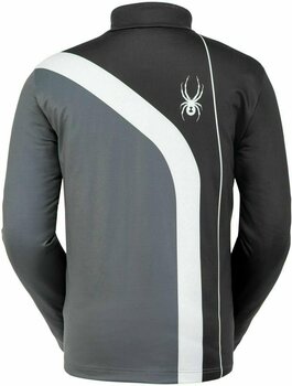 T-shirt/casaco com capuz para esqui Spyder Rival Preto-Branco XL Hoodie - 2