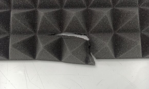 Panneau de mousse absorbant Mega Acoustic PA-PMP5 100x100x5 Dark Gray Panneau de mousse absorbant (Endommagé) - 3
