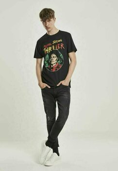 T-Shirt Michael Jackson T-Shirt Thriller Portrait Schwarz L - 2