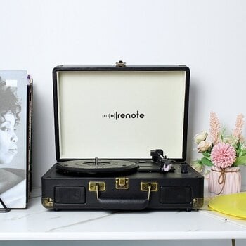Draagbare platenspeler Renote RetroCase Black Draagbare platenspeler - 5