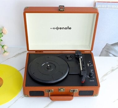 Tourne-disque portable Renote RetroCase Brown Tourne-disque portable - 4