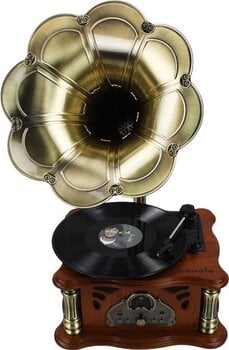 Retro turntable
 Renote The Classic Horn Phonograph Brown Retro turntable - 4