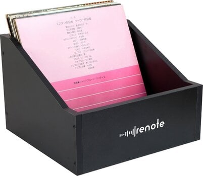Caja de discos de vinilo Renote Vinyl Records Cube Case Caja de discos de vinilo Black - 4