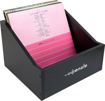 Caja de discos de vinilo Renote Vinyl Records Cube Case Caja de discos de vinilo Black - 5