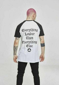 Skjorte Motörhead Skjorte Everything Louder Raglan Black/White M - 4