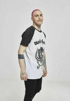 T-shirt Motörhead Everything Louder Raglan White-Black 2XL T-shirt - 2