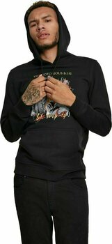Mikina Notorious B.I.G. Flames Black XS Mikina - 3