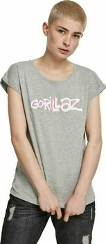 Shirt Gorillaz Shirt Logo Dames Heather Grey XS - 2