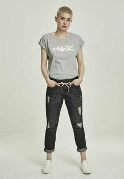 T-shirt Gorillaz Logo Heather Grey M T-shirt - 3