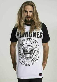 Tričko Ramones Circle Raglan Tee White/Black L - 3