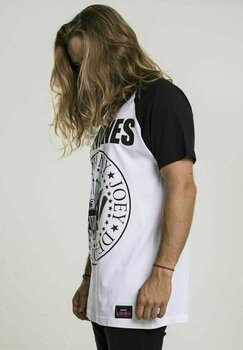 Tričko Ramones Circle Raglan Tee White/Black L - 4