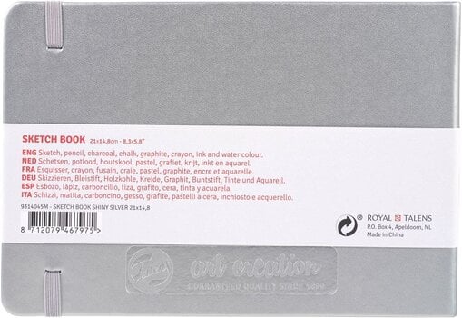 Skicář Talens Art Creation 9314045M Skicář 80 160 14,8 x 21 cm 140 g Shiny Silver - 2