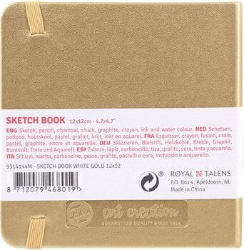 Skicář Talens Art Creation 9314144M Skicář 80 160 12 x 12 cm 140 g White Gold - 2