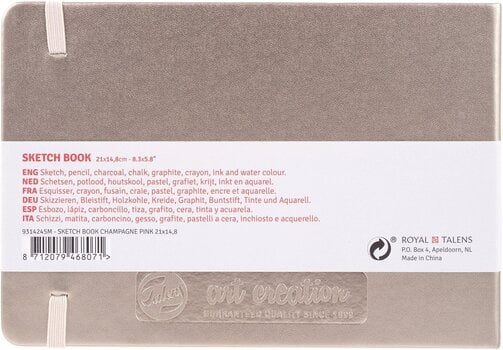 Skicář Talens Art Creation 9314245M Skicář 80 160 14,8 x 21 cm 140 g Pink Champagne - 2