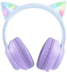 PC headset Onikuma B90 RGB Cat Ear Bluetooth Wireless Gaming Lila PC headset - 1