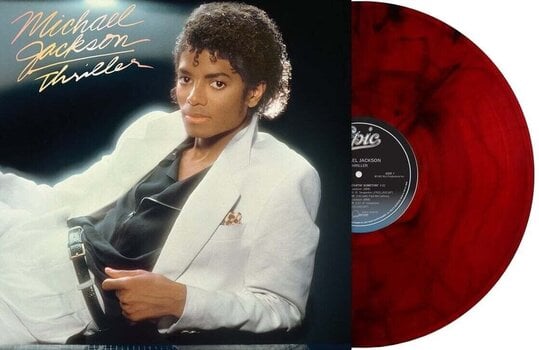 Vinyl Record Michael Jackson - Thriller (Reissue) (Limited Edition) (Red & Black Marble Coloured) (LP) - 2