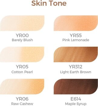 Pixur cu pâslă Ohuhu Honolulu Set de markere pe bază de alcool Skin Tones 6 Bucăți - 2