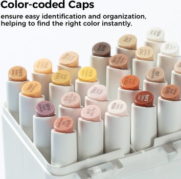 Viltstift Ohuhu Kaala Set alcoholmarkers Skin Tones 24 st. - 5