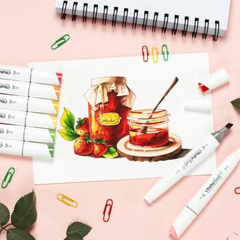 Felt-Tip Pen Ohuhu Kaala Set of Alcohol Markers Basic 24 pcs - 11