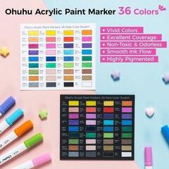 Filctollak Ohuhu Akaka Akril markerek készlete Mix 36 db - 2