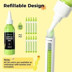 Filctollak Ohuhu Hanauma Akril markerek készlete 2 mm Mix 36 db - 2