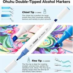 Filctollak Ohuhu -  Alkoholos filctoll készlet Mix 48 db - 2