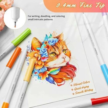 Flomaster Ohuhu Journal Сет маркера на бази воде Mix 40 pcs - 4