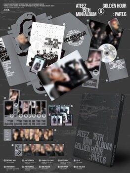 CD musique Ateez - Golden Hour: Part.6 (A Ver./Diary Ver./Z Ver.) (Random 3 Cover) (CD) - 2