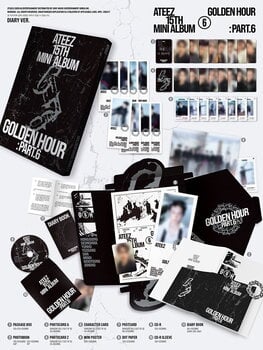 CD musique Ateez - Golden Hour: Part.6 (A Ver./Diary Ver./Z Ver.) (Random 3 Cover) (CD) - 4