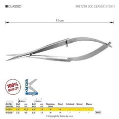 Škare za vez Kretzer Solingen Eco Classic 910211 Škare za vez 11 cm Silver - 1