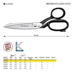 Škare po mjeri Kretzer Solingen Eco Classic 914518 Škare po mjeri 18 cm Black - 1