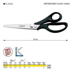 Škare po mjeri Kretzer Solingen Finny Classic 764420 Škare po mjeri 20 cm Black - 1