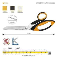Univerzalne škare Kretzer Solingen Finny Tec-X 733225 Univerzalne škare 25 cm Orange - 1