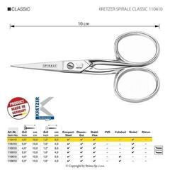 Universal Scissors Kretzer Solingen Spirale Classic 110410 Universal Scissors 10 cm Silver - 1